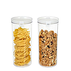 Набір контейнерів акрилових Jarlock 2шт круглої форми на 1,3л, фото 2