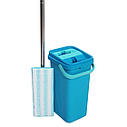 Набір для прибирання: відро на два відділи по 6л, швабра та моп, фото 5