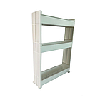 Полиця-органайзер трьох’ярусна велика пластикова, полиця-етажерка підлогова на три яруси, фото 2