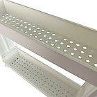 Полиця-органайзер трьох’ярусна велика пластикова, полиця-етажерка підлогова на три яруси, фото 6