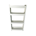 Полиця-органайзер чотирьох`ярусна пластикова, полиця етажерка підлогова на чотири яруси, фото 2