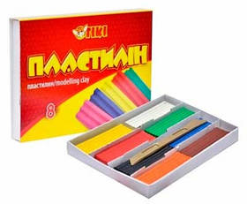 Пластилін 8кол 120гр TIKI 52113-ТК