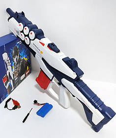 Великий водяний автомат бластер Octopus White на акумуляторі 7.4V, 67 см, 800 мл