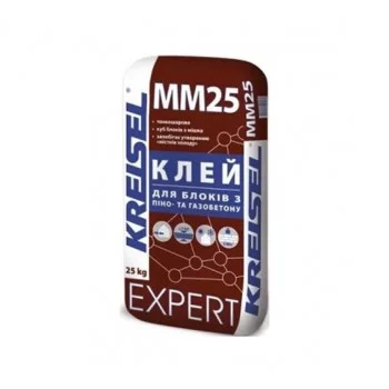 ММ 25 EXPERT Клей для блоків із піно- та газобетону (мішок 25 кг), фото 1