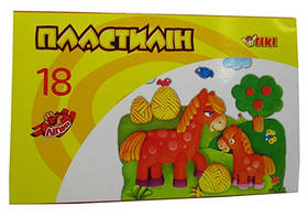Пластилін 18кол 270гр ТІКІ 52135-ТК