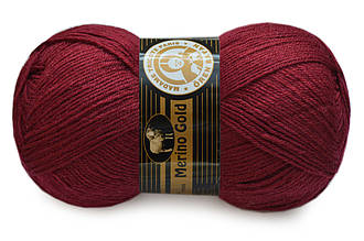 Madame Tricote Paris Merino Gold, Бордовий No035