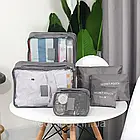 Дорожня сумка органайзер Home Cleaning + Подарунок Набір дорожніх органайзерів 6 шт Secret Pouch, фото 10