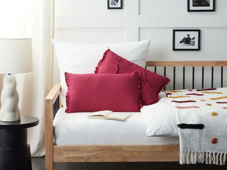 Набір з 2 лляних подушок 30 x 45 см Red SASSAFRAS, фото 1