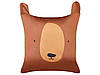 Набір з 2 бавовняних дитячих подушок 45 х 45 см Коричневий TEDDYBEAR, фото 2