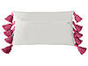 Набір з 2 бавовняних подушок з китицями 30 x 50 см біло-рожевий LOVELY, фото 4