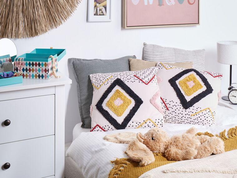 Набір з 2 бавовняних подушок 45 х 45 см, різнокольоровий SOLANUM, фото 1