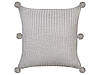 Набір з 2 бавовняних в'язаних подушок 45 x 45 см, сірий OCOTEA, фото 2