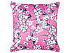 Набір з 2 оксамитових подушок з квітковим мотивом 45 x 45 см, рожевий KOELERIA, фото 2