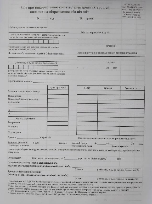 Звіт про використання коштів А4 офс (100), фото 1