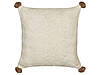 Набір з 2 бавовняних подушок 45 х 45 см, бежевий OBERONIA, фото 2