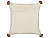 Набір з 2 бавовняних подушок 45 х 45 см, бежевий OBERONIA, фото 3