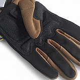 Повнопалі тактичні рукавиці MASTODON City Utility полегшені койот, фото 3