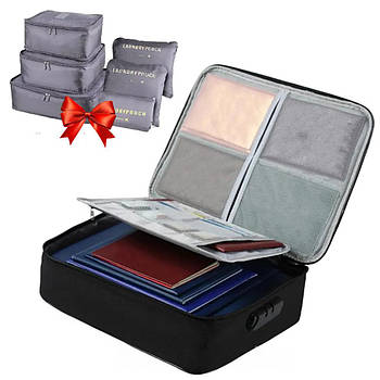 Дорожня сумка органайзер Home Cleaning + Подарунок Набір дорожніх органайзерів 6 шт Secret Pouch