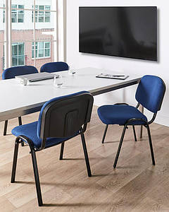 Набір із 4 тканинних конференц-стільців Blue CENTRALIA