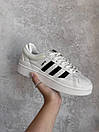 Кросівки чоловічі білі Adidas Campus x Bad Bunny White Black (12513), фото 2