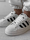Кросівки чоловічі білі Adidas Campus x Bad Bunny White Black (12513), фото 9