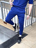 Спортивні штани чоловічі двонитка електрик S M L XL XXL 3XL, фото 3