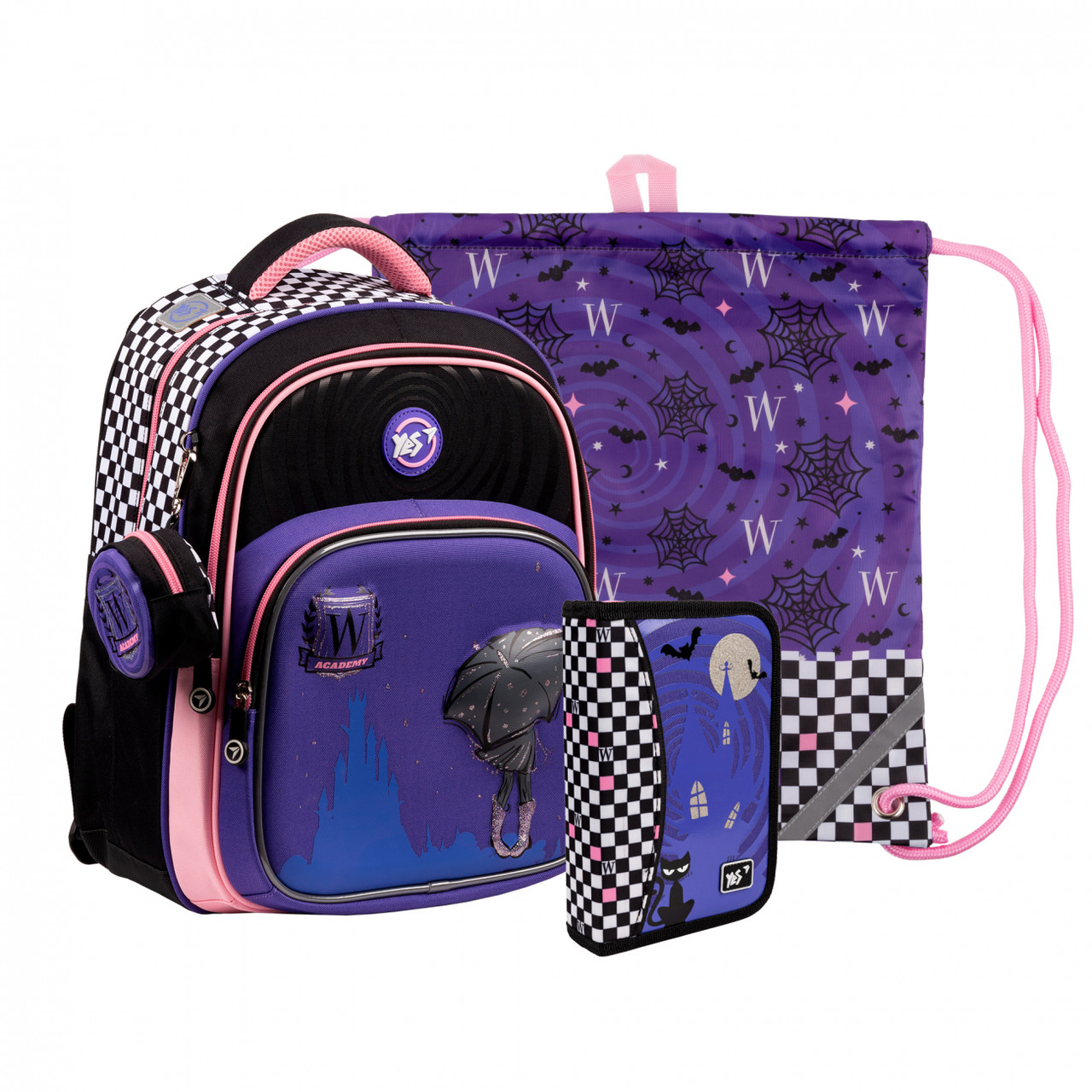 Набір рюкзак шкільний ортопедичний + сумка для взуття + пенал Yes Academy S-91 (559796), фото 1