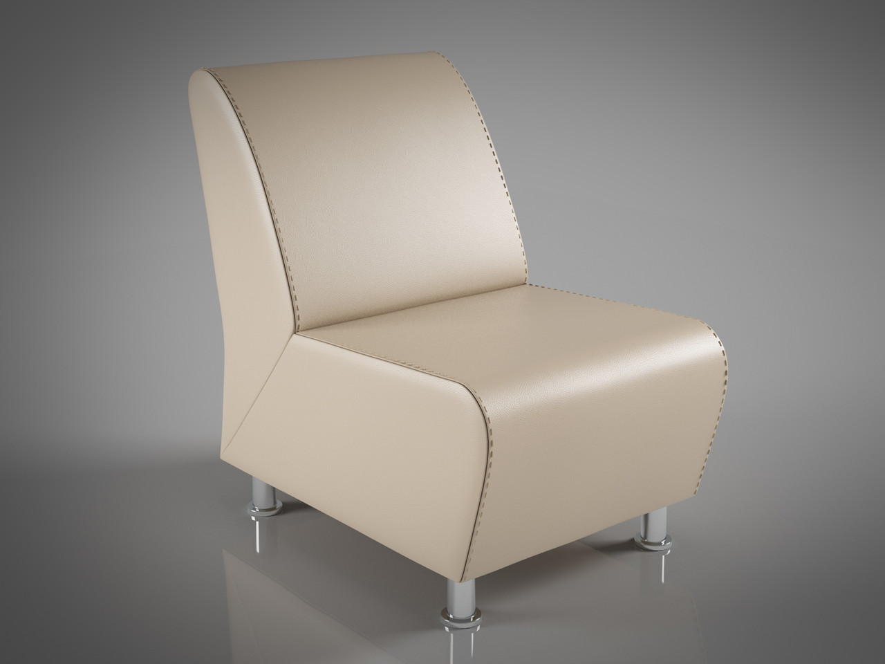 Крісло Челендж Sentenzo 600x840xН850 бежевий