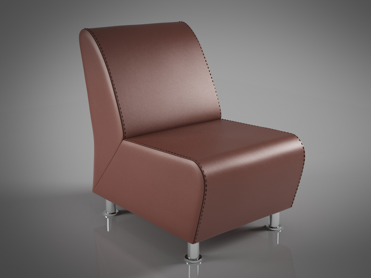 Крісло Челендж Sentenzo 600x840xН850 коричневий