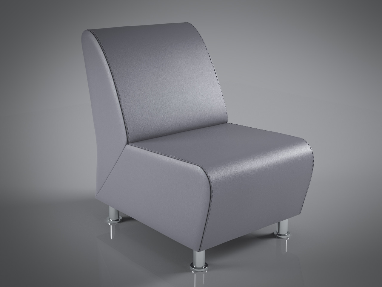 Крісло Челендж Sentenzo 600x840xН850 сірий