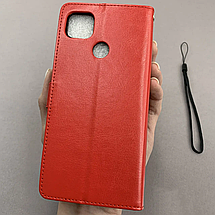 Чохол-книга для Xiaomi Redmi 9C книжка з магнітною застібкою на телефон сяомі редмі 9с червона w2c, фото 3