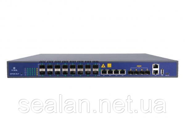 Концентратор OLT GPON 16port V1600G2-B із двома БЖ V-SOL, фото 1