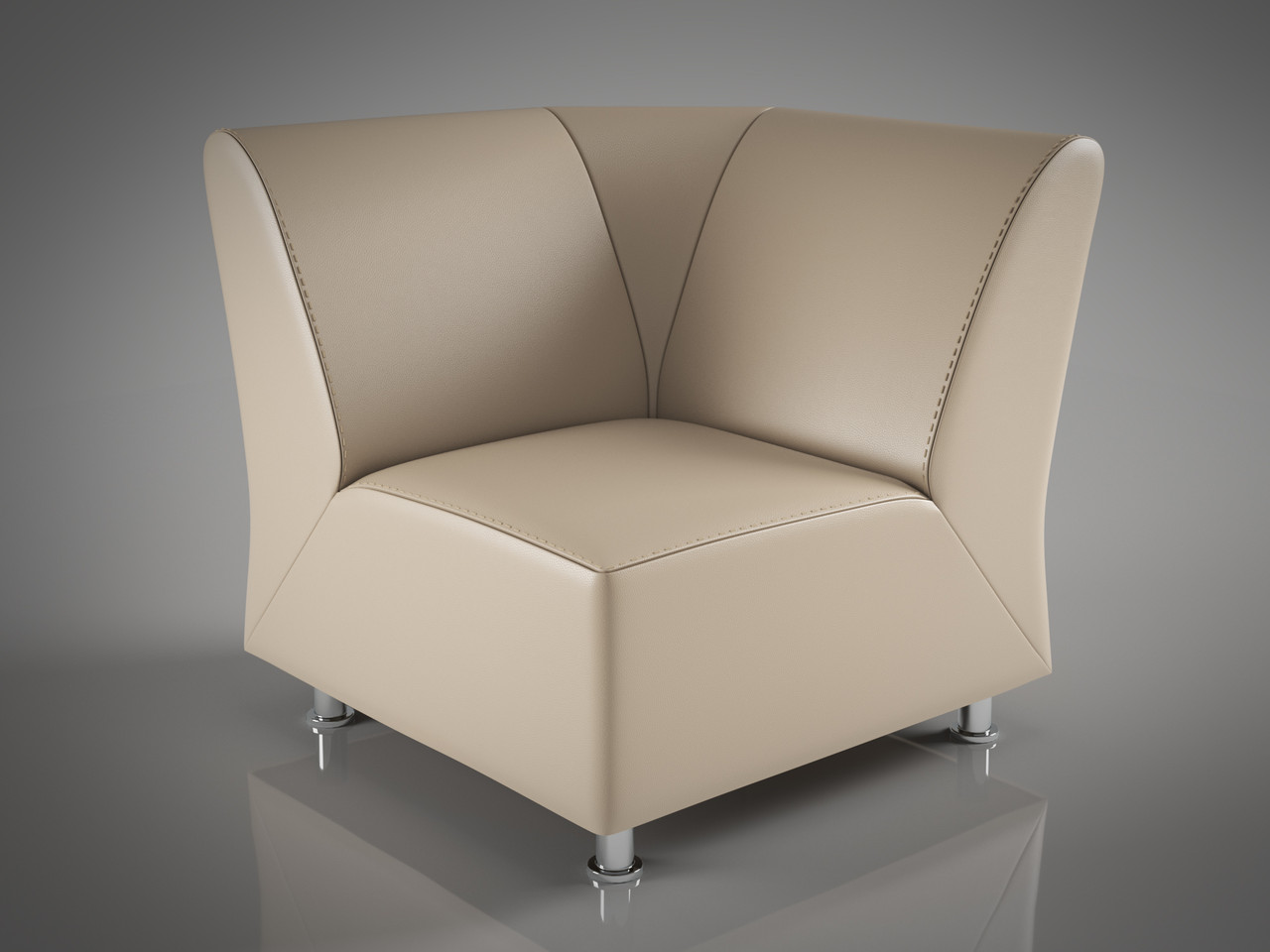 Кут Челендж Sentenzo 840x840xH850 бежевий