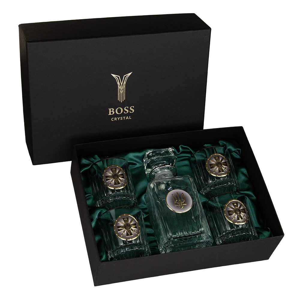 Набір для віскі Boss Crystal Розвідка ЗСУ 5 предметів (1+4) B5GUR2PGD