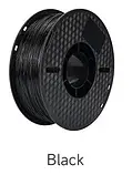Філамент PLA (ПЛА) чорний 1,75 mm 0,75 кг, фото 3