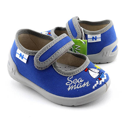 11905 Тапочки дитячі в садочок текстильні на липучці тм Waldi розмір, фото 1