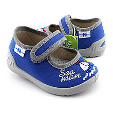 11905 Тапочки дитячі в садочок текстильні на липучці тм Waldi розмір