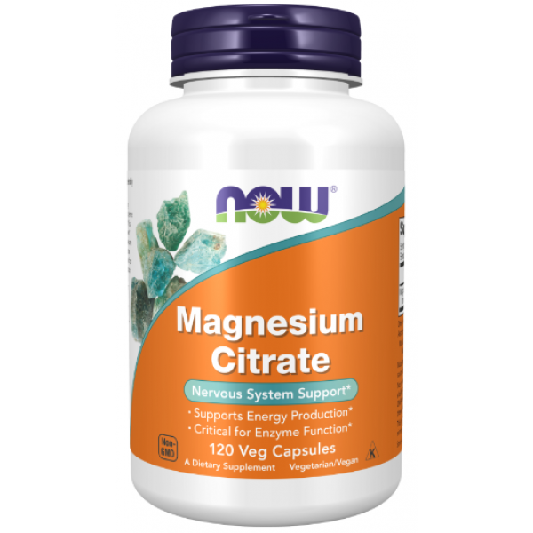Витамины NOW Foods Magnesium Citrate 120 softgels, фото 1