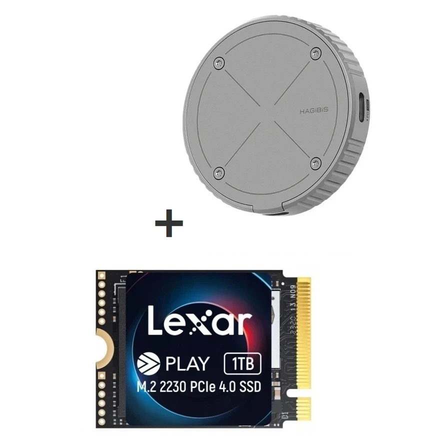 Hagibis MC100 + Lexar 1TB PLAY SSD диск M.2 2230, для iPhone 15 pro/pro max, Android, фото 1