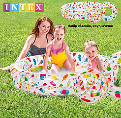 Ігровий басейн з м'ячем і колом Intex 59460 NP на 150 л