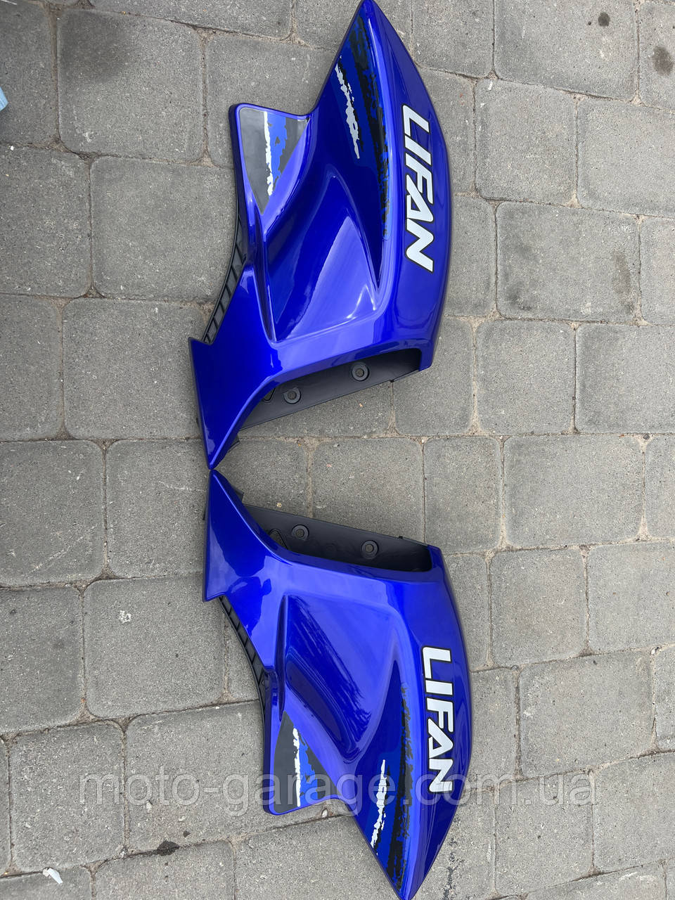 Пластик бака Lifan LF200-10B,KP200,Irokez 200,Lifan 150-10B, Kanuni Western, Синій, Кормплект, фото 1