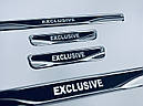 Універсальні накладки на пороги EXCLUSIVE для BMW X6 G06 2019+ (хром-карбон) TAN24, фото 3