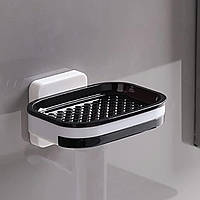 Мильниця настінна на липучку у ванну зі зливом Soap dish