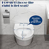 б у WHYFONE Сидіння для унітазу з плавним закриванням, фото 2