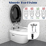 б у WHYFONE Сидіння для унітазу з плавним закриванням, фото 5