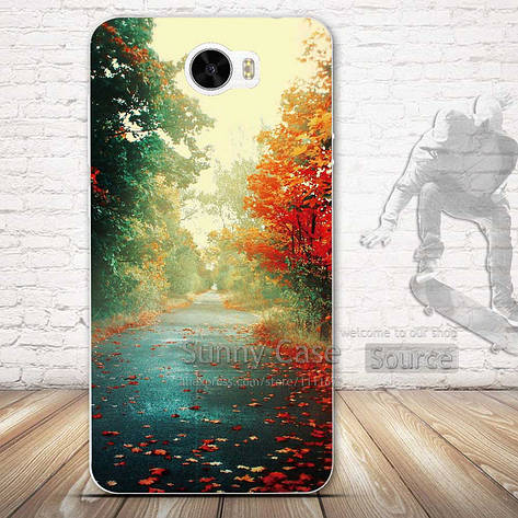 Силіконовий чохол на Huawei ascend Y5 II з картинкою Осіння дорога, фото 1