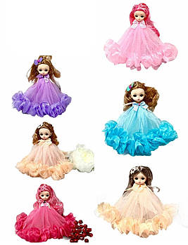 Дитячий брелок іграшка Лялька 20 см Дитячі брелоки в різних кольорах Nina