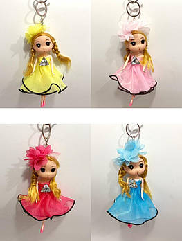 Дитячий брелок іграшка Лялька 16 см Дитячі брелоки в різних кольорах Nina