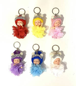 Дитячий брелок іграшка Малюк 10 см Дитячі брелоки в різних кольорах Nina