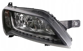 Фара права Citroen Jumper 14- (H7/H7/WY21W/LED) +DRL TYC ел., с кор., хром